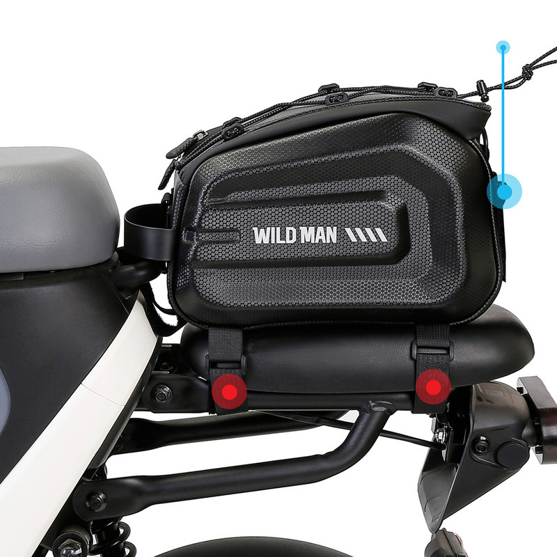 4L EVA Hard Shell velosipēdu soma Daudzfunkcionāla velosipēdu bagāžas soma Lielas ietilpības ūdensnecaurlaidīgi MTB šosejas velosipēdu piederumi