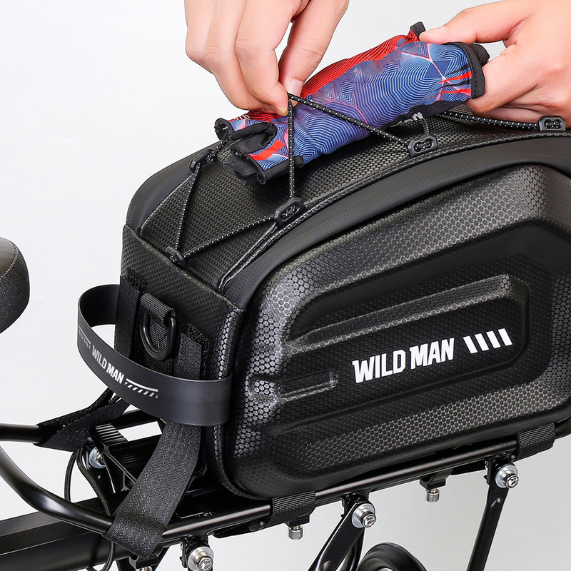 4L EVA Hard Shell velosipēdu soma Daudzfunkcionāla velosipēdu bagāžas soma Lielas ietilpības ūdensnecaurlaidīgi MTB šosejas velosipēdu piederumi