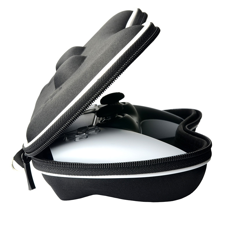 Pārnēsājams PS5 spēļu kontroliera uzglabāšanas soma Cietais EVA pārnēsāšanas futrālis ar roktura siksnu Putekļu necaurlaidīgs Sony Playstation 5 spēļu paneļa kastei