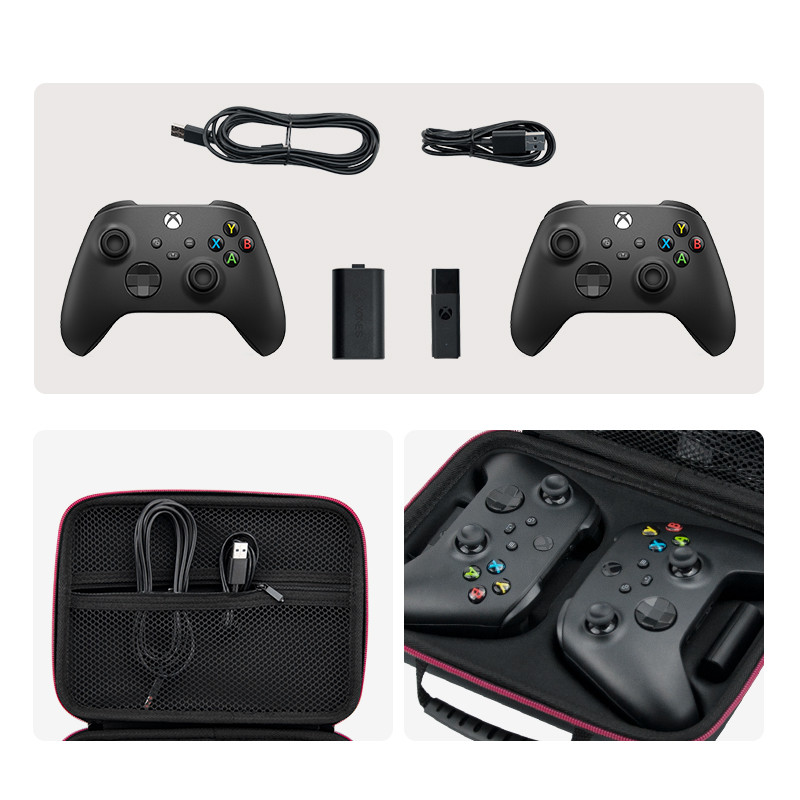 Pārnēsāšanas soma uzglabāšanas soma priekš PS5/Microsoft Xbox Series S PC Bluetooth Steam Game Dual Hands EVA Storage Box Pārnēsājams EVA futrālis
