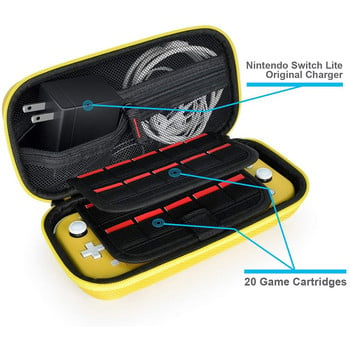 За Nintendo Switch Lite чанта за съхранение EVA твърд калъф Преносима игрова конзола Защитен капак за носене на аксесоари за игри Switch Lite