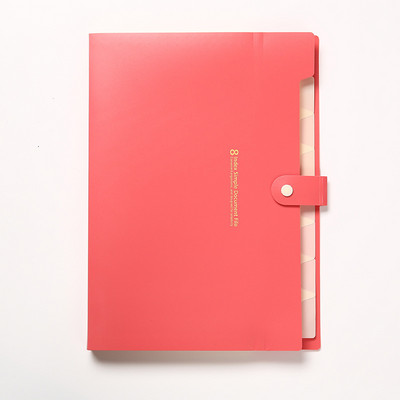 Jauns daudzslāņu A4 mapes apakšējais failu maisiņš failu maisiņš konfekšu krāsā 8 režģa orgānu soma liela ietilpība korejiešu vienkāršā biroja kancelejas preces