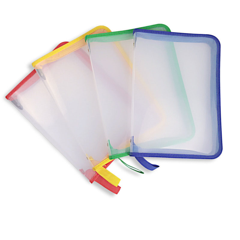 SKYSONIC A5 A4 rāvējslēdzēja failu maisiņš PVC PP Glitter caurspīdīgs uzglabāšanas organizators maisiņš failu mapju futrālis somas kancelejas piederumu turētājs