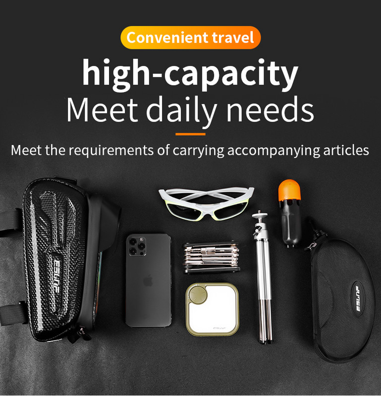 ESLNF torba za bicikl Vodootporna biciklistička torba s ekranom osjetljivim na dodir Gornja prednja cijev Okvir MTB cestovni bicikl 8 inča Torbica za telefon Dodaci za bicikl