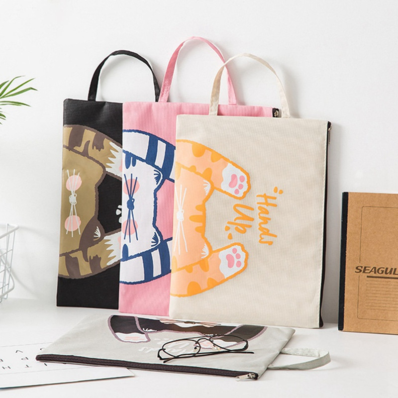 1 tk armas kass A4 kaasaskantav failihoidja failikott Tõmblukuga hoiukott Kawaii pliiatsikott Kooli kontoritarbed