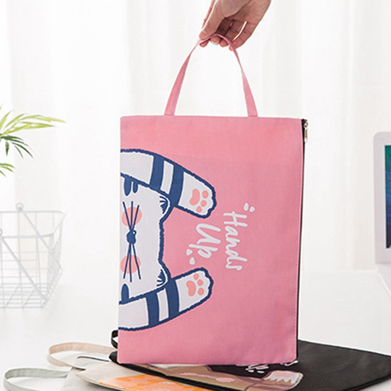 1 tk armas kass A4 kaasaskantav failihoidja failikott Tõmblukuga hoiukott Kawaii pliiatsikott Kooli kontoritarbed