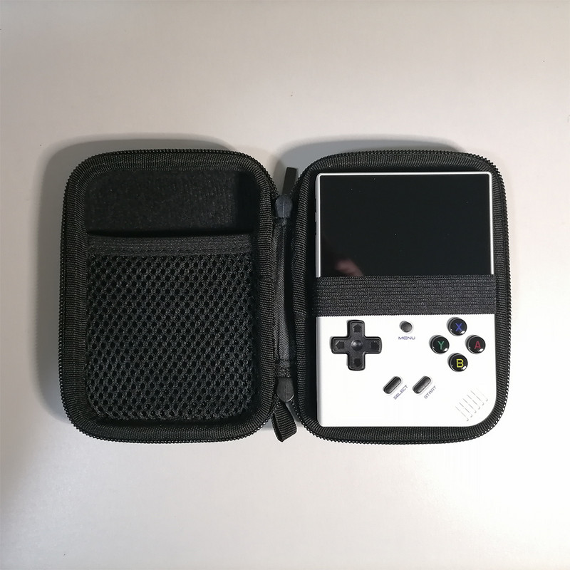 Anbernic RG35XX Plus 3,5 collu rokas spēļu konsoles ūdensnecaurlaidīga pārnēsāšanas soma RG35XX pārnēsājamā soma melnā krāsā
