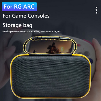 Калъф за ANBERNIC RG ARC-D RG ARC-S Ретро ръчен плейър Черен калъф Конзола за видеоигри Чанта за носене Преносима мини чанта