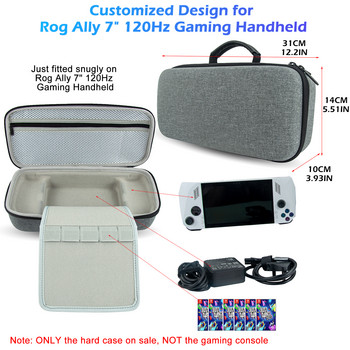 Нов калъф за съхранение на Asus ROG Ally Game Console Дръжка EVA кутия за съхранение Преносима EVA чанта за аксесоари за игри