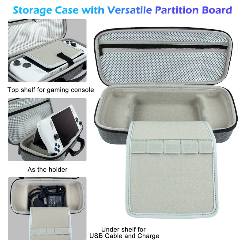 Jauna pārnēsāšanas soma priekš Asus ROG Ally spēļu konsoles rokturis EVA uzglabāšanas kaste Pārnēsājama EVA soma spēļu piederumiem