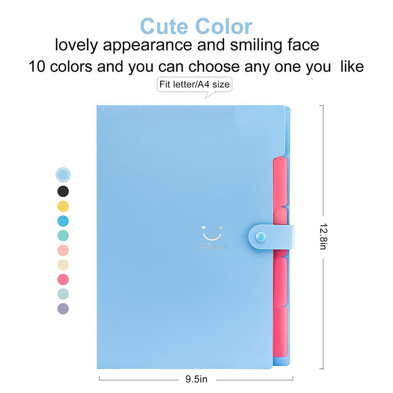 A4 failu mapes Organizators Papīrs Dokumentu galds Dokumentu maisiņu kārtošana Produkti Biroja piederumi un skolas piederumi