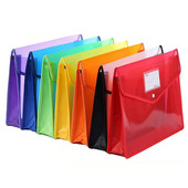 1 KOM Folder Kuverta Ekspanzija Dokument Spremište Kopča za hvatanje dokumenata i džep Vodootporna prozirna torba za dokumente veličine A4