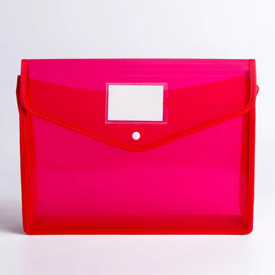 1 KOM Folder Kuverta Ekspanzija Dokument Spremište Kopča za hvatanje dokumenata i džep Vodootporna prozirna torba za dokumente veličine A4