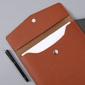 A4 failu kabata putekļu necaurlaidīga dokumentu maciņa mākslīgās ādas aizdares ar spiedpogām Biznesa dokumentu soma Lielas ietilpības skolas biroja kancelejas preces