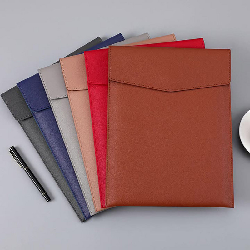 A4 failu kabata putekļu necaurlaidīga dokumentu maciņa mākslīgās ādas aizdares ar spiedpogām Biznesa dokumentu soma Lielas ietilpības skolas biroja kancelejas preces
