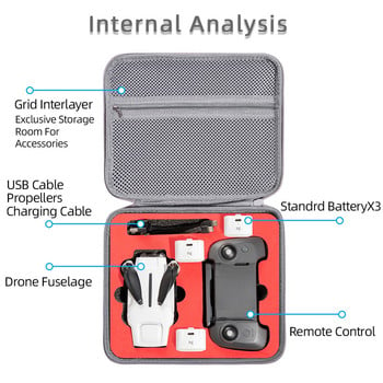 Κουτί αποθήκευσης για Fimi X8 Mini Αδιάβροχη θήκη τσάντας ταξιδίου Μπαταρία Τηλεχειριστήριο Αξεσουάρ φορτιστή Αντικραδασμική τσάντα μεταφοράς