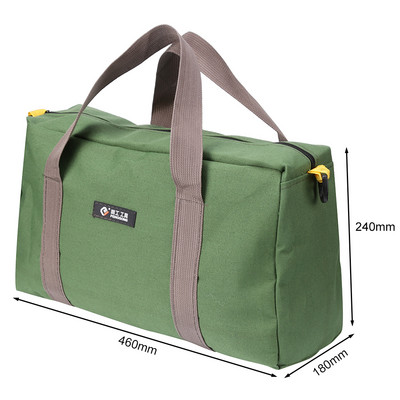 Canvas Portable Toolkit Daudzfunkcionāla aparatūra Uzgriežņu atslēga Glabāšanas instrumenti Somas Elektriķis Skrūvgrieži Organizatora maisiņš Rokassomas