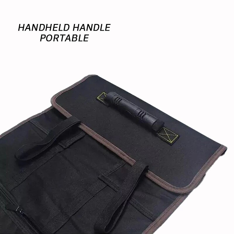 Instrumentu soma Daudzfunkcionāla spoles tips Augstas kvalitātes uzglabāšanas instrumentu soma Elektriķa apkope, sabiezināts, nodilumizturīgs Dacron 1PC