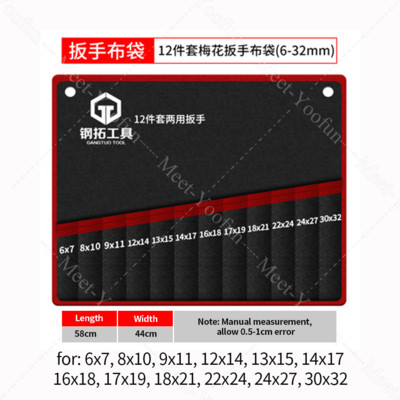 Geantă practică de pânză pentru instrumente pentru instrumente de cheie roll up, cheie pliabilă, organizator, husă, geantă de depozitare pentru unelte de mână