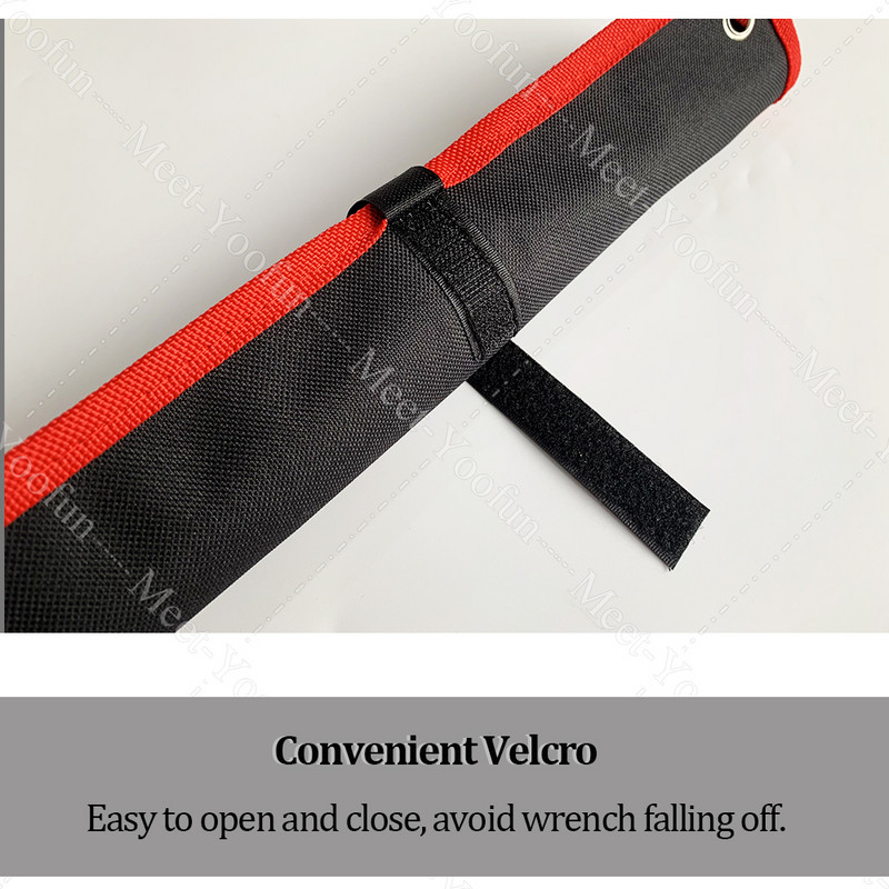Geantă practică de pânză pentru instrumente pentru instrumente de cheie roll up, cheie pliabilă, organizator, husă, geantă de depozitare pentru unelte de mână