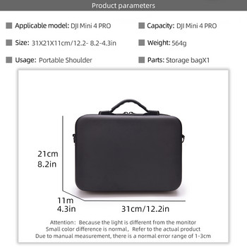 Φορητή τσάντα αποθήκευσης για DJI Mini 4 Pro Carrying Case Τσάντα τσάντα πλάτης Κουτί για αξεσουάρ DJI RC 2/RC N2 Drone