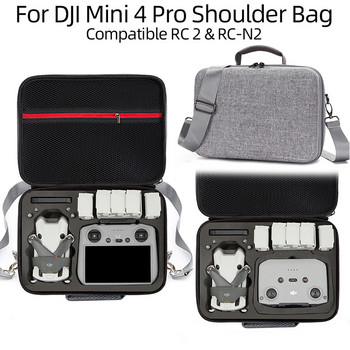 Φορητή τσάντα αποθήκευσης για DJI Mini 4 Pro Carrying Case Τσάντα τσάντα πλάτης Κουτί για αξεσουάρ DJI RC 2/RC N2 Drone