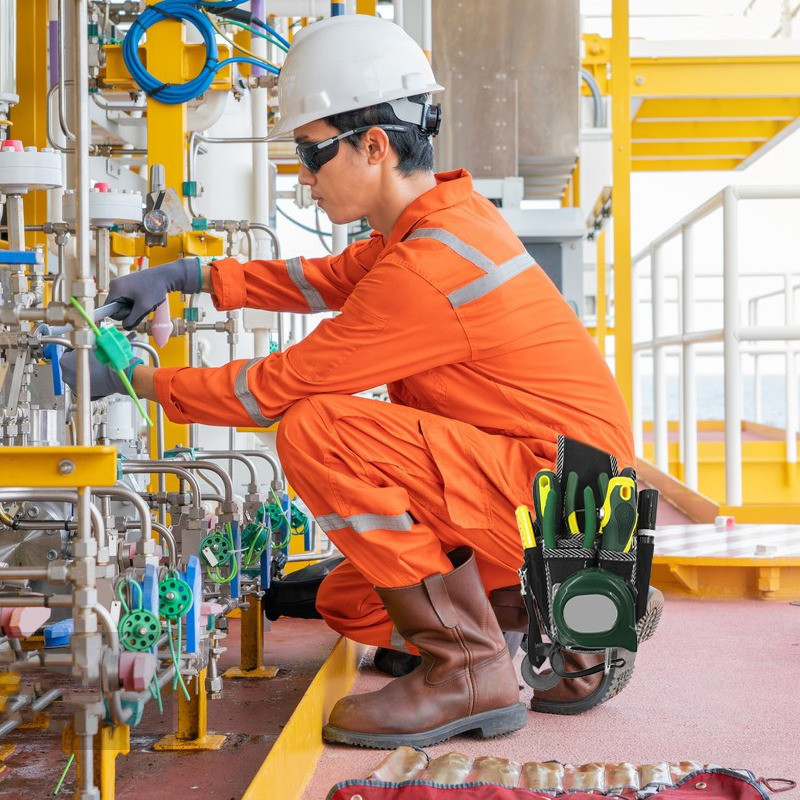 Nailono audinio įrankių krepšys Daugiafunkcis atsuktuvų rinkinio laikiklis įrankių krepšys kišeninis maišelis Elektriko juosmens kišenės dėklas įrankių diržas