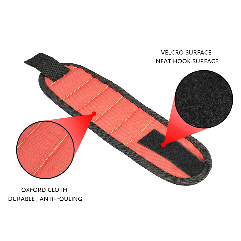 Magnetska traka za potporu za zapešće s jakim magnetima za držanje vijaka Narukvica za nokte Potpora za pojas Chuck Sportska magnetska torba za alat