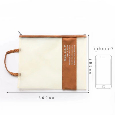 1Gb Creative A4 failu turētājs Pārnēsājams rāvējslēdzēja failu maisiņš kancelejas piederumu organizators Studentu uzglabāšanas soma Skolas biroja piederumi