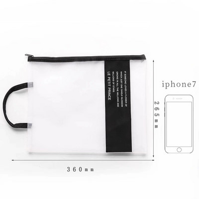 1Gb Creative A4 failu turētājs Pārnēsājams rāvējslēdzēja failu maisiņš kancelejas piederumu organizators Studentu uzglabāšanas soma Skolas biroja piederumi