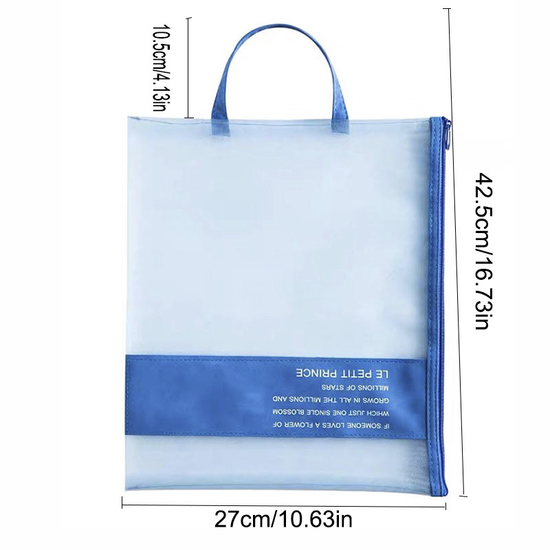 1Gb Creative A4 failu turētājs Pārnēsājams rāvējslēdzēja failu maisiņš kancelejas piederumu organizators Studentu uzglabāšanas soma Skolas biroja piederumi