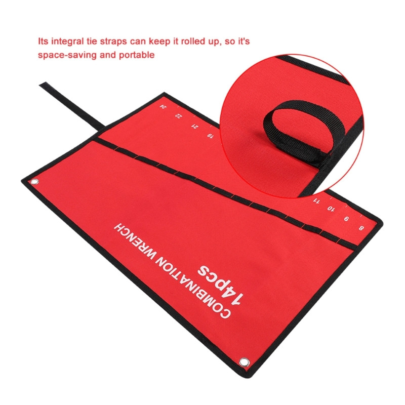 Atlokamais Oksfordas uzgriežņu atslēgas saritināmā soma instrumentu maisiņš elektriķim santehniķim, galdnieka augstas kvalitātes instrumentu sarullējamā soma