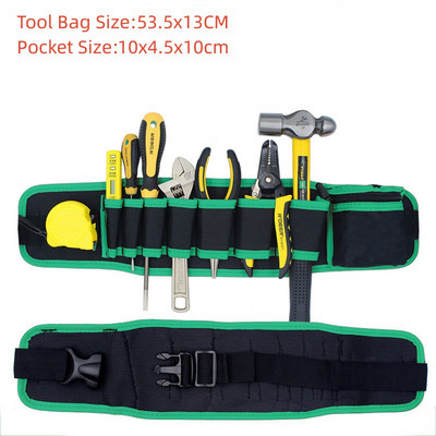 Višenamjenska električarska torba za alat Držač za pohranu Vrtni komplet alata Pakiranje oko struka Alat za popravak hardvera Džepni ključ za struk Kliješta