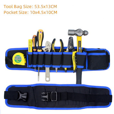 Višenamjenska električarska torba za alat Držač za pohranu Vrtni komplet alata Pakiranje oko struka Alat za popravak hardvera Džepni ključ za struk Kliješta