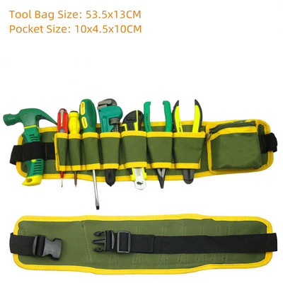 Višenamjenska električarska torba za alat Držač za pohranu Vrtni komplet alata Pakiranje oko struka Alat za popravak hardvera Džepni ključ za struk Kliješta