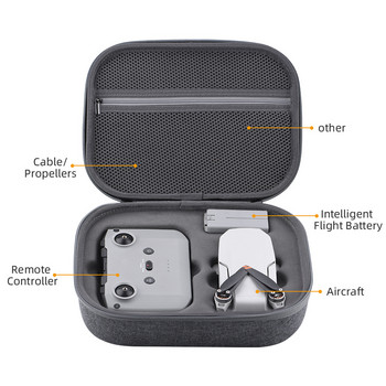 Τσάντα αποθήκευσης Drone Handbag Θήκη μεταφοράς Remote Drone Controller Battery Travel Box Τσάντα για DJI Mini 2 Drone Accessories