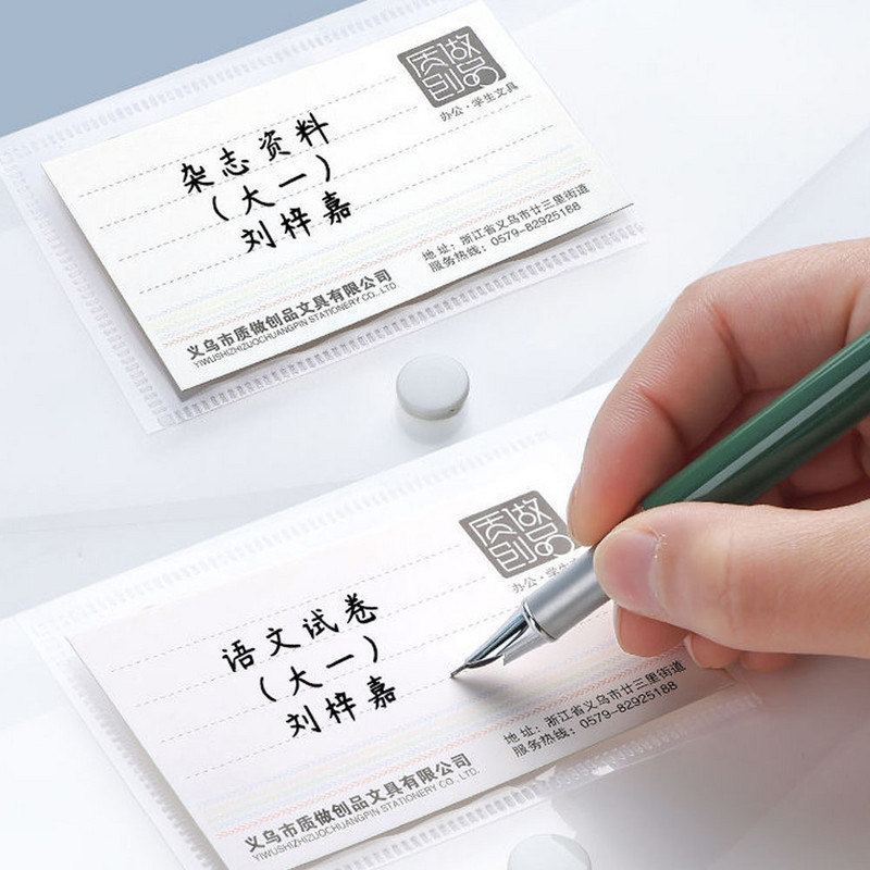 10 komada A4 prozirnih plastičnih mapa s datotekama s zatvaranjem na kopču Vodootporna torba s datotekama, organizator za studente, džepni pribor za pisanje