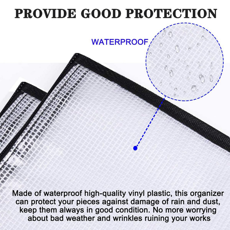 25 x 19 collu mākslas portfeļa soma Mākslas PVC uzglabāšanas kabata Liela plakātu uzglabāšanas soma Lielas ietilpības portfeļa organizators ar kabatu