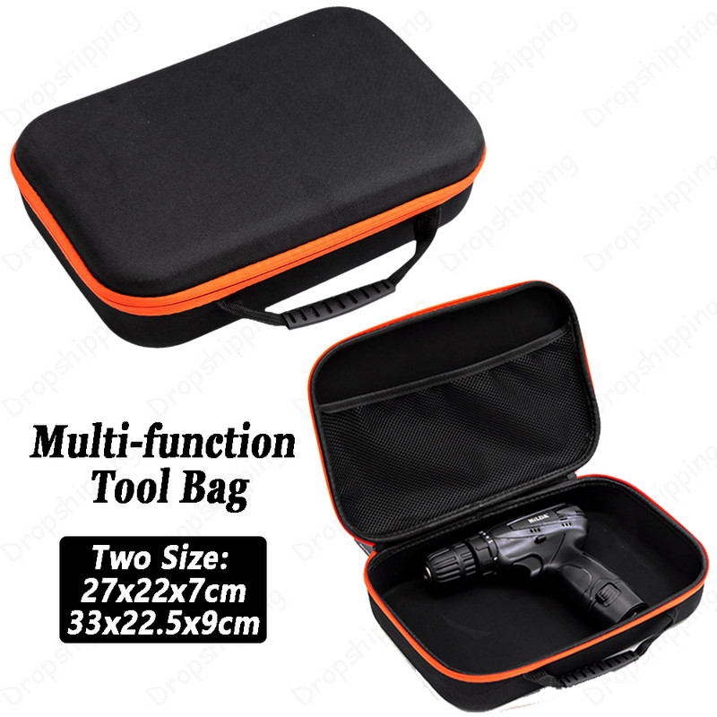 Ūdensnecaurlaidīga instrumentu soma Daudzfunkcionāla aparatūra Skrūves Naglas Urbja Organizators Lielas ietilpības maisiņš futrālis Pārnēsājama ceļojumu instrumentu rokassomiņa
