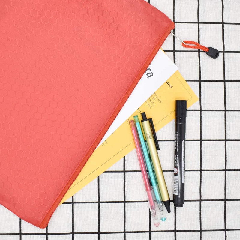 5 tk veekindlad tõmblukuga failikotid - A4 suurus Oxford Office`i dokumendid Kosmeetika Kontoritarbed Reisitarvikud