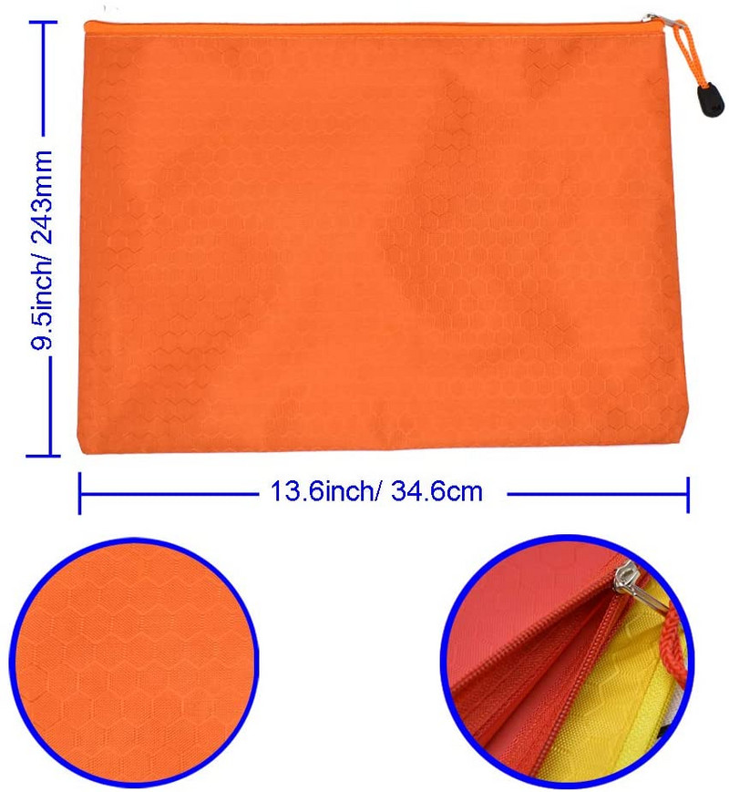 5 tk veekindlad tõmblukuga failikotid - A4 suurus Oxford Office`i dokumendid Kosmeetika Kontoritarbed Reisitarvikud