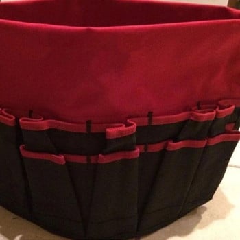 Bucket Organizer Pouch Storage Bag 42 Grids Τσάντα εργαλείων κηπουρικής τσέπης Θήκη εργαλείων κήπου Τσάντα εργαλείων χειρός Τσάντα για φύτευση Καλάθι