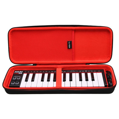 LTGEM utazási kemény hordtáska AKAI Professional LPK25-höz - USB MIDI billentyűzetvezérlő (új modell)