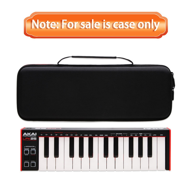 LTGEM ceļojumu cietais somiņa AKAI Professional LPK25 — USB MIDI tastatūras kontrolieris (jauns modelis)