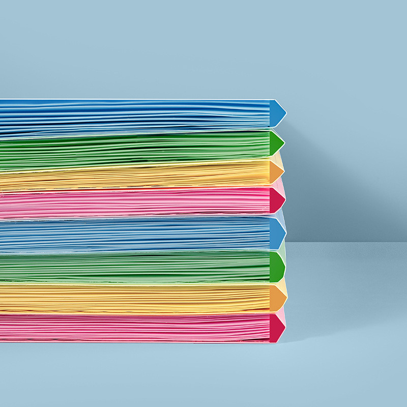 A4 5 langelių kelių sluoksnių dokumentų maišelis Studentų biuro laikymo bandymas Popierinio maišelio dokumentų tvarkytuvas