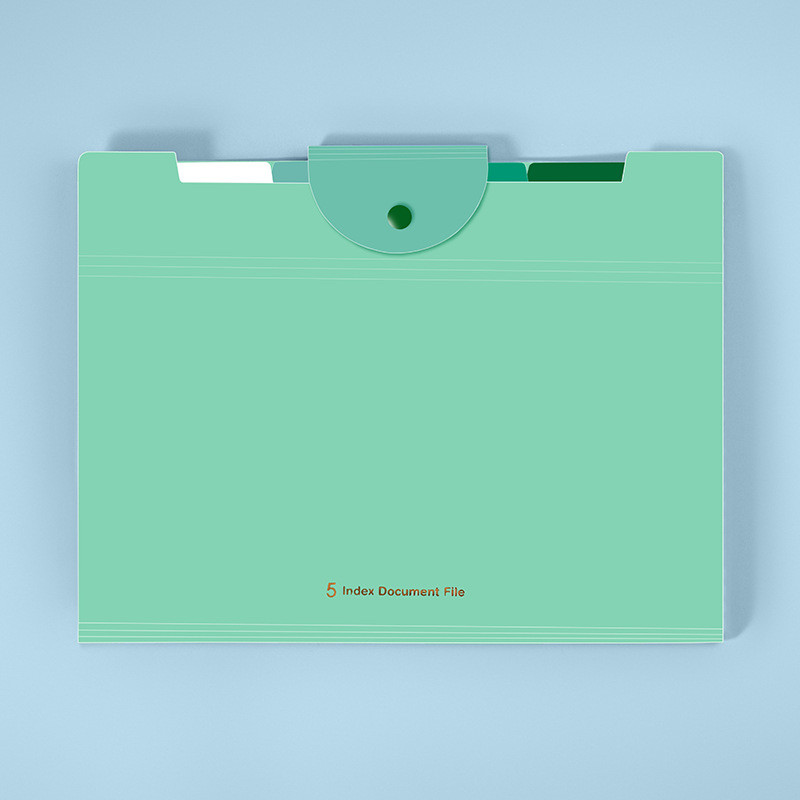 A4 5 langelių kelių sluoksnių dokumentų maišelis Studentų biuro laikymo bandymas Popierinio maišelio dokumentų tvarkytuvas