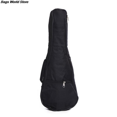 21 collas ģitāras soma neilona oksforda ukulele ūdensizturīga ģitāras vāciņš, mīksts futrālis, regulējams plecu siksnas, ģitāras somas, melnas