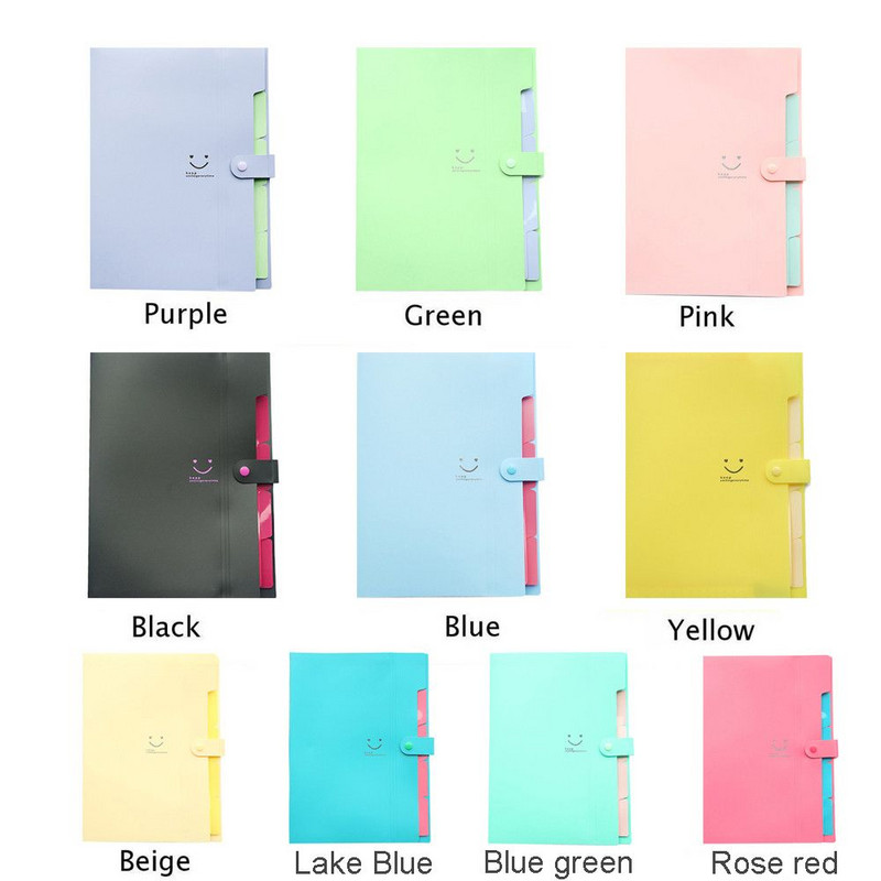 Nešiojami biuro reikmenys Failų tvarkyklė Kilimai Didelis maišelis Segiklis A4 Failų aplankai Sąskaitų aplankų registravimo spaustukas