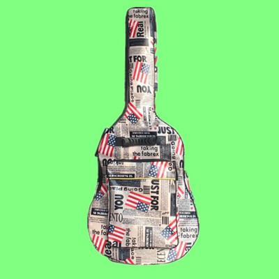 41/40 collu akustiskās ģitāras soma 600D ūdensizturīga Oksfordas auduma avīžu stila dubultā polsterētām siksnām Gig Bag ģitāras futrālis