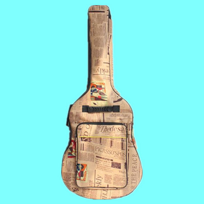 41/40 collu akustiskās ģitāras soma 600D ūdensizturīga Oksfordas auduma avīžu stila dubultā polsterētām siksnām Gig Bag ģitāras futrālis